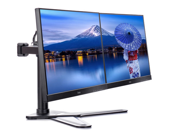 iiyama Comfortable Dual Desktop Stand - DS1002D-B1