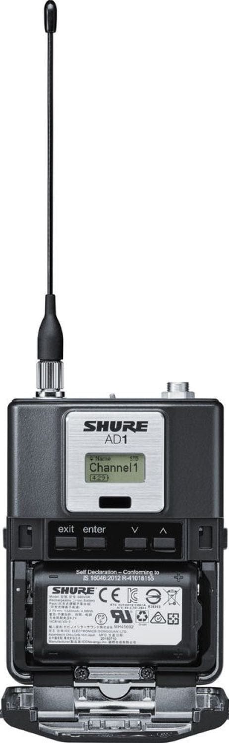 Shure Axient AD1 Bodypack Transmitter