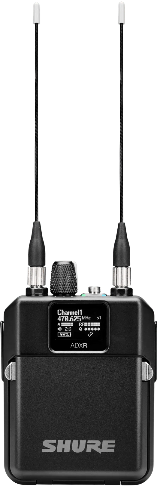 Shure ADXR Axient Digital PSM Wireless Bodypack Receiver - Frequency Band A (470-636 MHz)