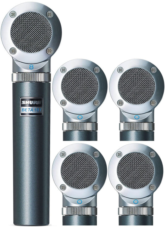Shure BETA-181/KIT Side-Address Instrument Microphone with 4x Interchangeable Capsules