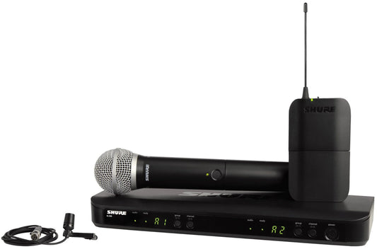 Shure BLX1288 Wireless Combo System with PG58 Handheld and CVL Lavalier - H11 Band