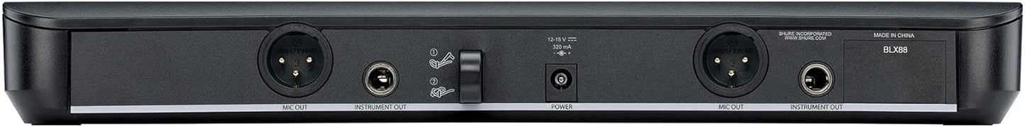 Shure BLX88 Dual Wireless Receiver for BLX Wireless System - H9 Band