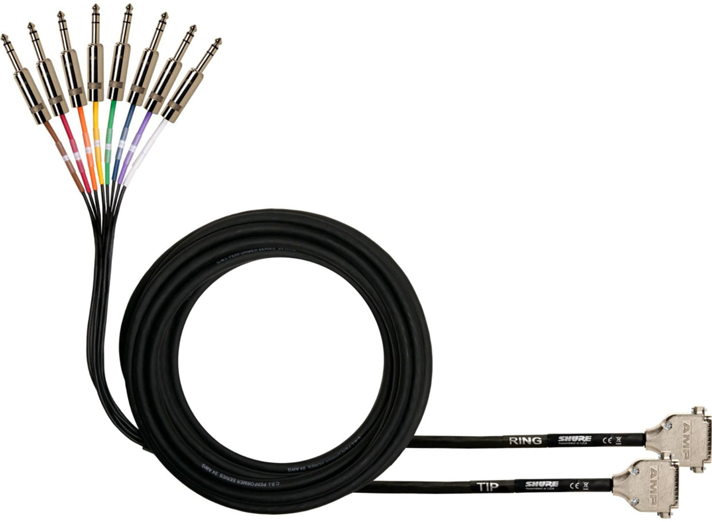 Shure DB25-TRSM 25 Foot 8-Channel DB25 to TRS Audio Snake