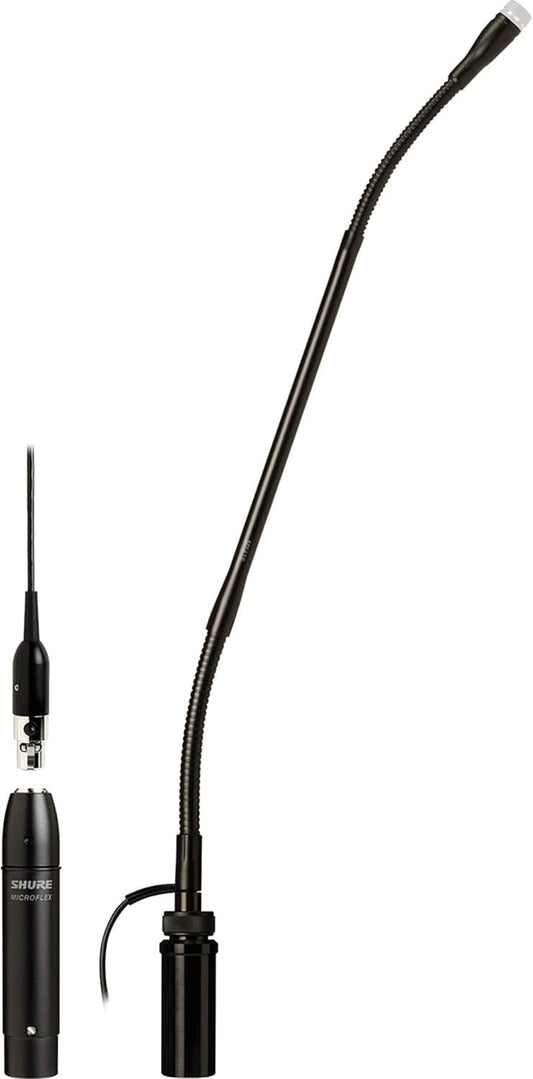 Shure MX412SE/N 12 Inch Microflex Gooseneck Condenser Microphone - No Cartridge - Side Exit