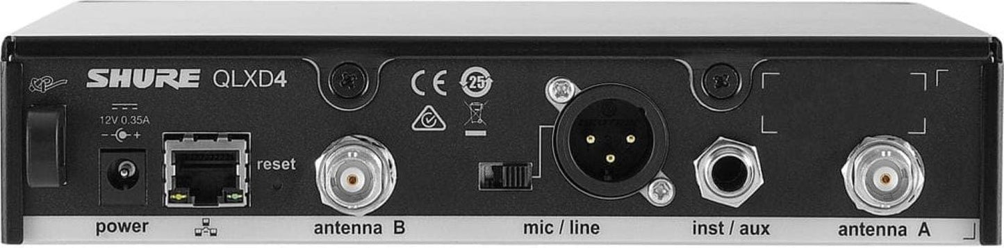 Shure QLXD4-H50 Wireless Microphone Digital Receiver - H50 Range