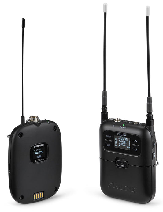 Shure SLXD15+/85M-G57 Digital Wireless Portable System, Bodypack, Lav, WL185M