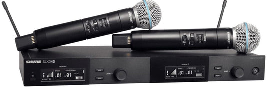 Shure SLXD24D/B58 J52 Dual Wireless System with BETA 58 Microphone Capsule - J52 Band