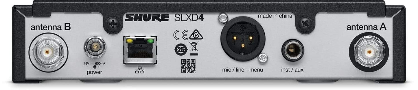 Shure SLXD4 Digital Wireless Receiver - G58 Band