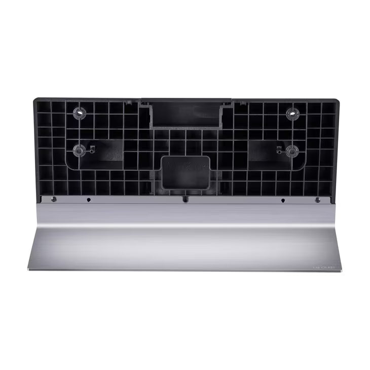55-inch OLED G3 Series stand and back cover with center-mounted design and silver base.