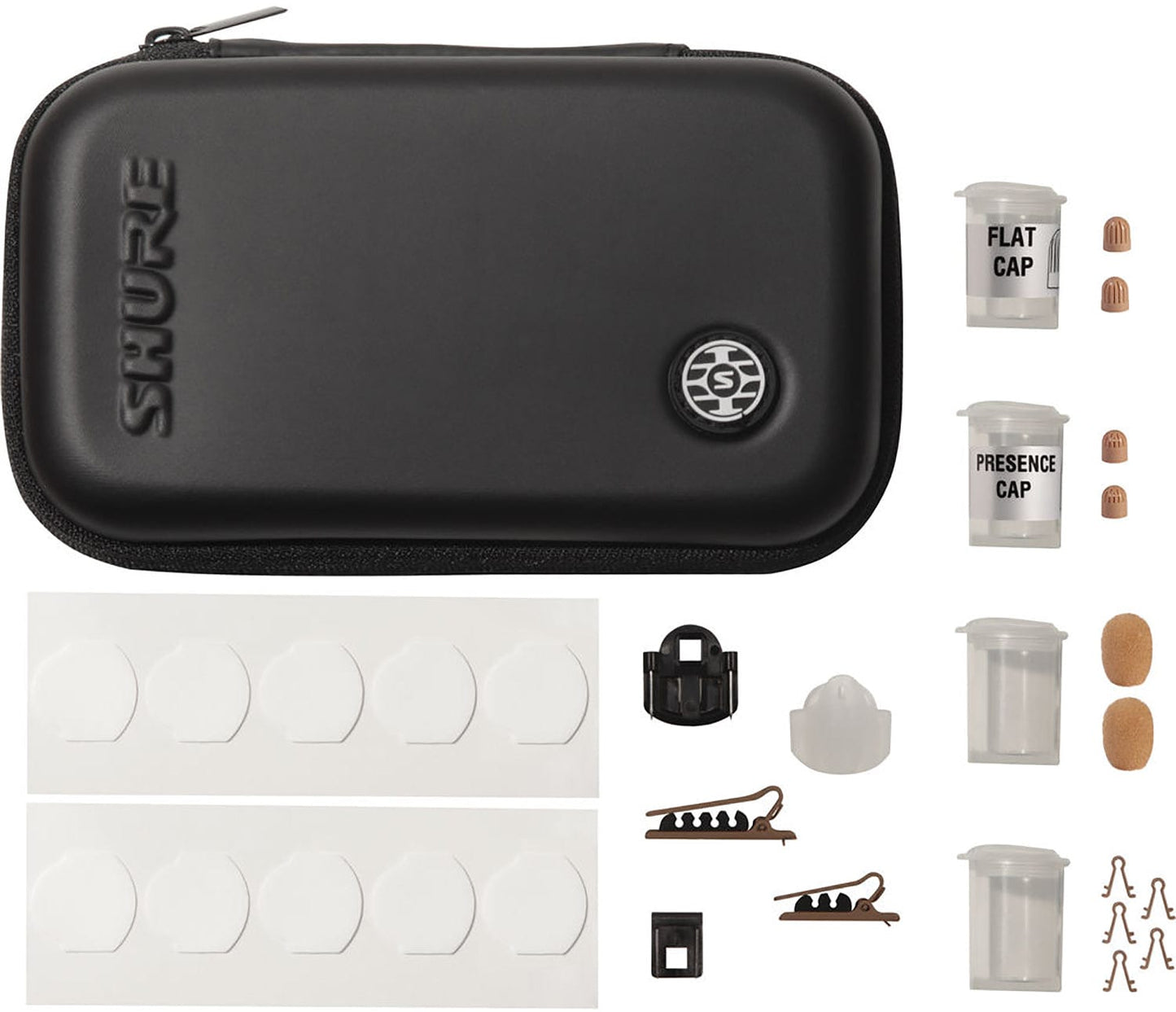 Shure TL47C/O-MTQG-A TwinPlex Omnidirectional Lavalier Microphone - MTQG with Accessories - Cocoa