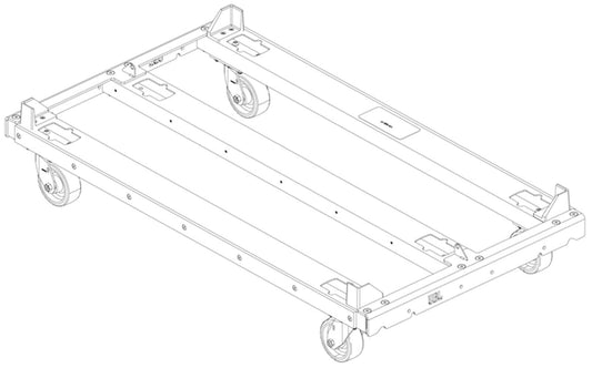 JBL VTX-B28-VT Vertical Transport Cart for up to 4x VTX B28 Speakers