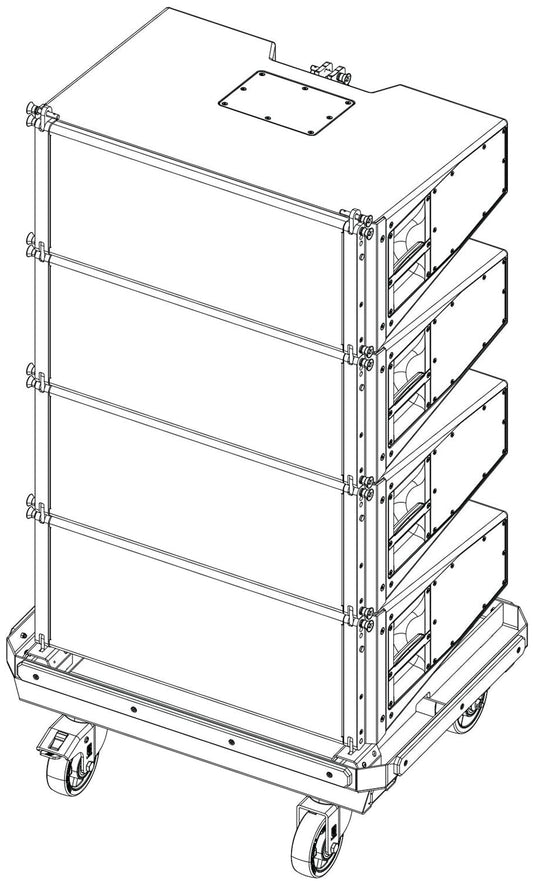 d&b audiotechnik Z5793.000 XSL8 Compression Mode Transport Cart Package