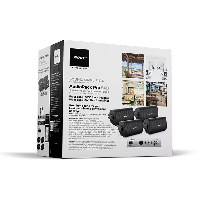 Bose AudioPack Pro S4 Background Music and Paging System | Black