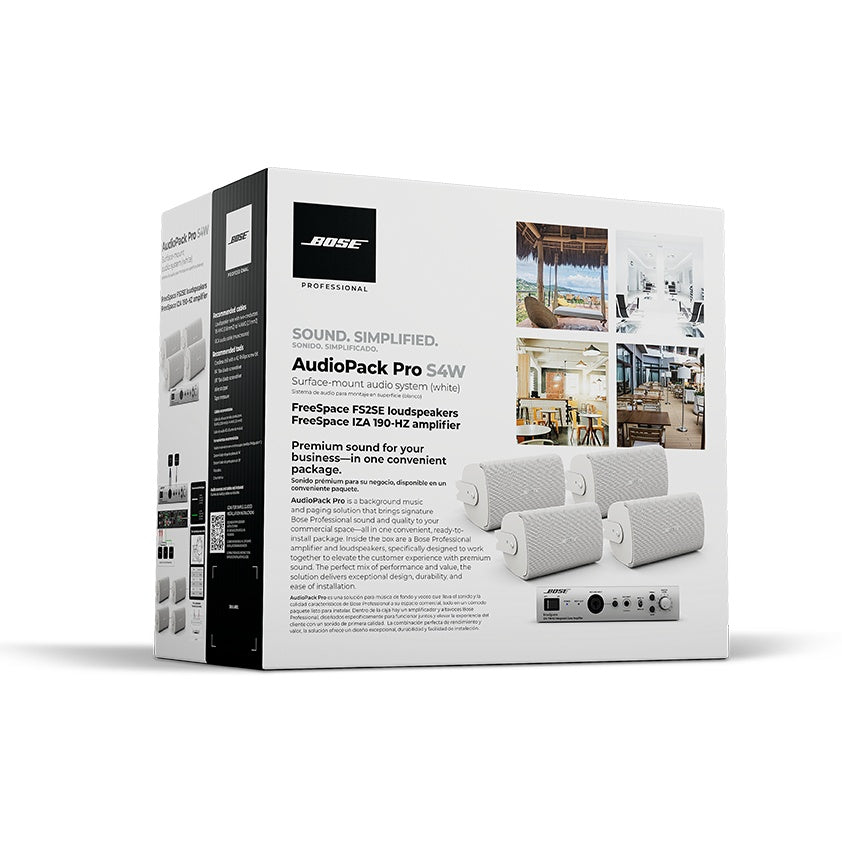 Bose AudioPack Pro S4 Background Music and Paging System | White