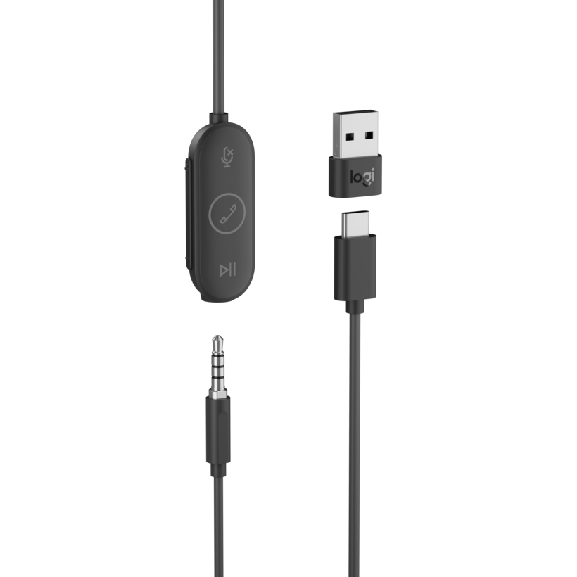 Logitech Zone Wired Earbuds: Compact USB-C In-Ear Headset