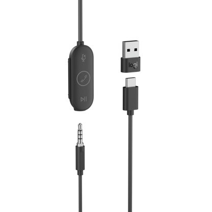 Logitech Zone Wired Earbuds: Compact USB-C In-Ear Headset