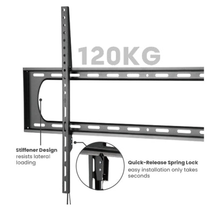 VSYS VS01A-69F Industrial-Grade Heavy-Duty Fixed TV Wall Mount