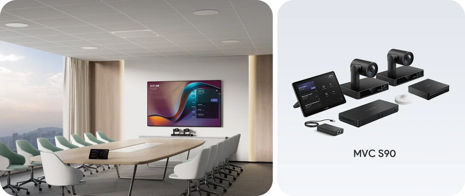 Yealink MVC S90 Pro-AV System: Microsoft Teams Rooms Video Conferencing for Extra-Large Rooms