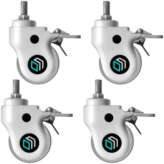 Prestigio Wheel set with increased diameter ONKRON AWL-75W, white - AWL-75W