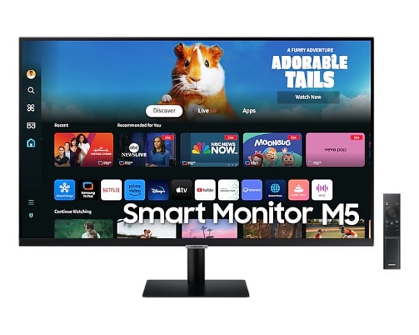 Samsung M5 32" Flat M50D FHD for Streaming TV & Gaming Smart Monitor Black