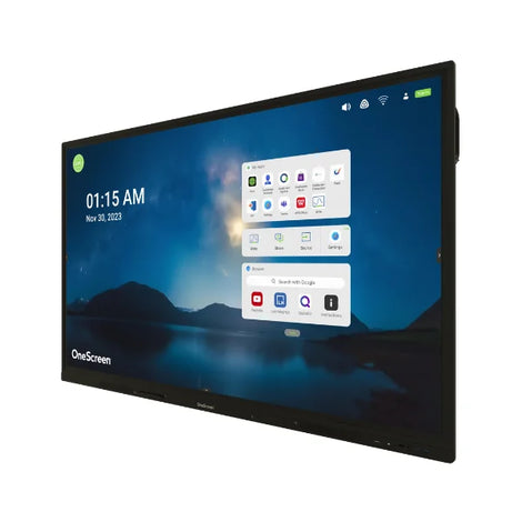 OneScreen TL7 98" 4K Interactive Flat Panel  Ultra-Large Interactive Solution for Auditoriums, Enterprise Hubs