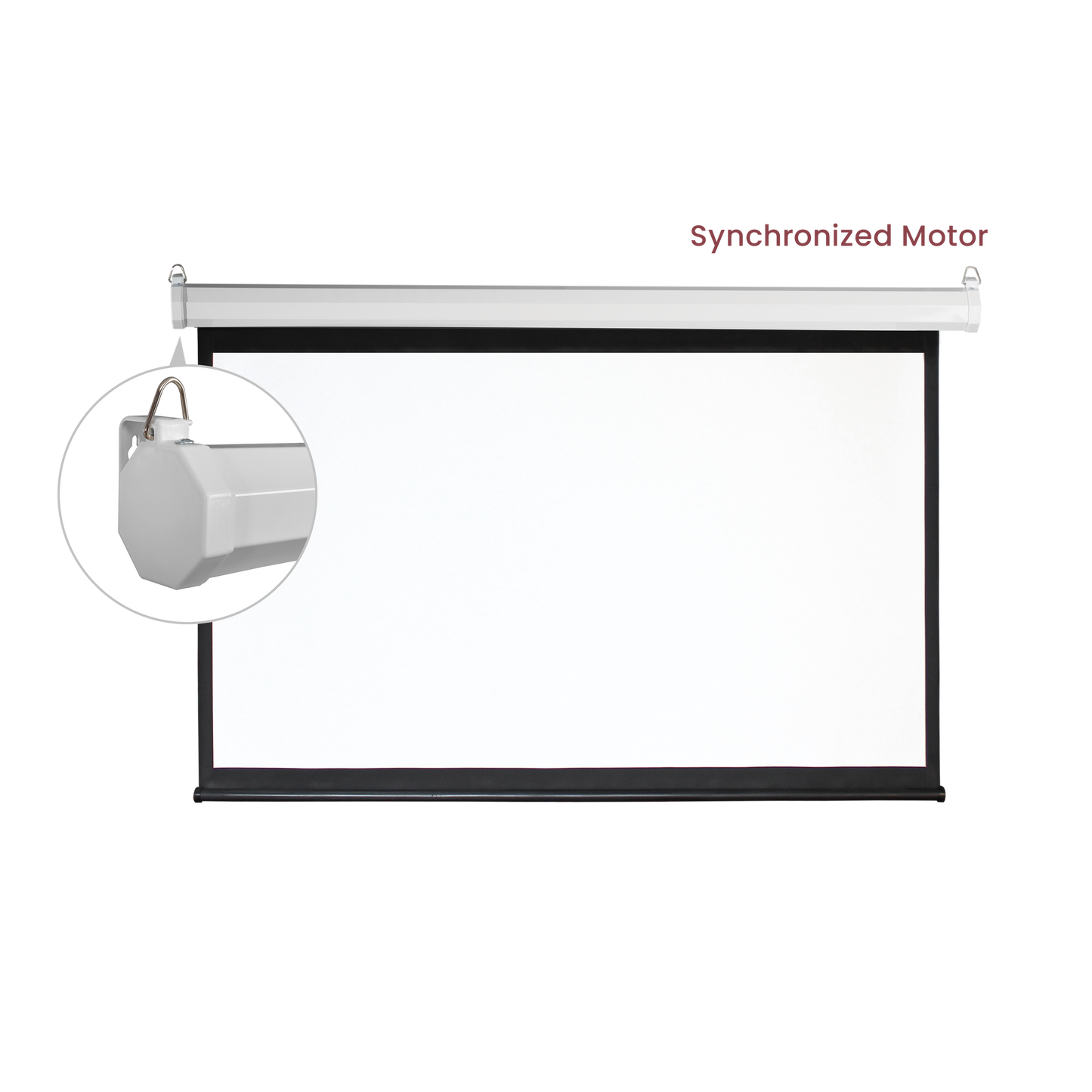 VSYS VSPS100-M Electric Motorized Projection Screen 100"