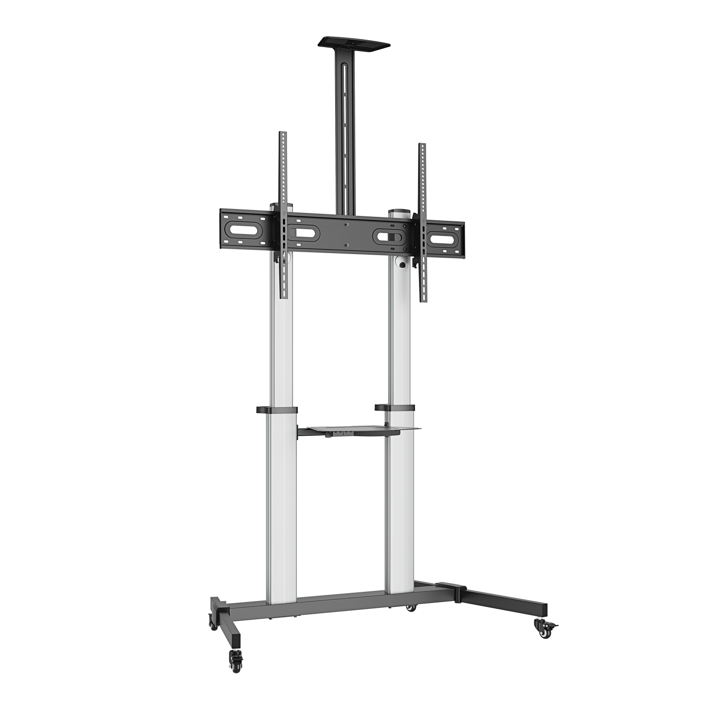 VSYS VFS44-610TW Premium Aluminum Heavy-Duty Mobile TV Cart