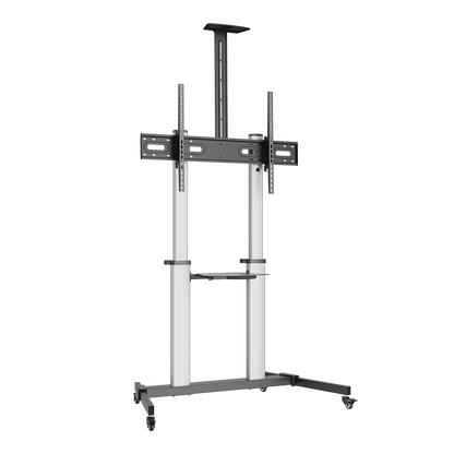 VSYS VFS44-610TW Premium Aluminum Heavy-Duty Mobile TV Cart
