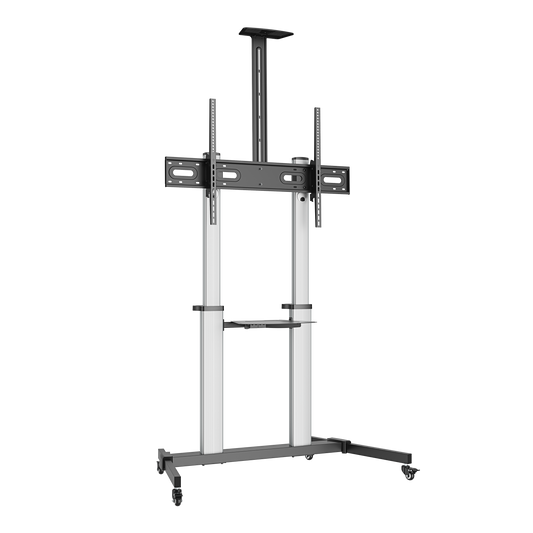 VSYS VFS44-610TW Premium Aluminum Heavy-Duty Mobile TV Cart