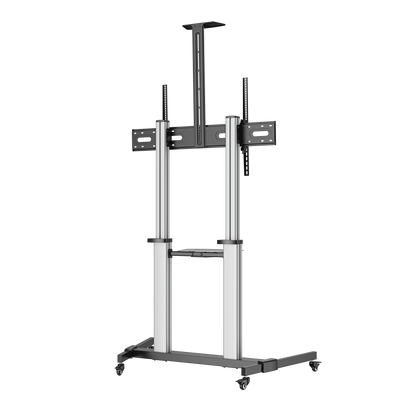 VSYS VFS44-610TW Premium Aluminum Heavy-Duty Mobile TV Cart