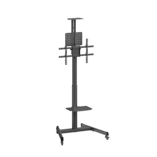 VSYS VTLS17-46TW Telescopic Height-Adjustable TV Cart with Portrait/Landscape Rotation