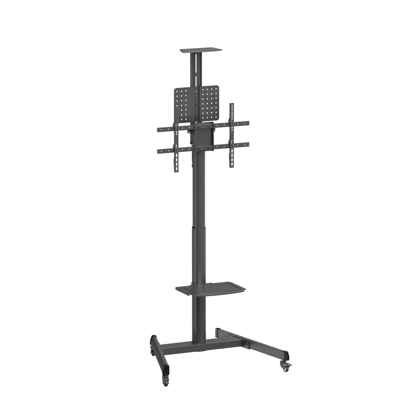 VSYS VTLS17H-46TW Telescopic TV Cart with Crank Handle