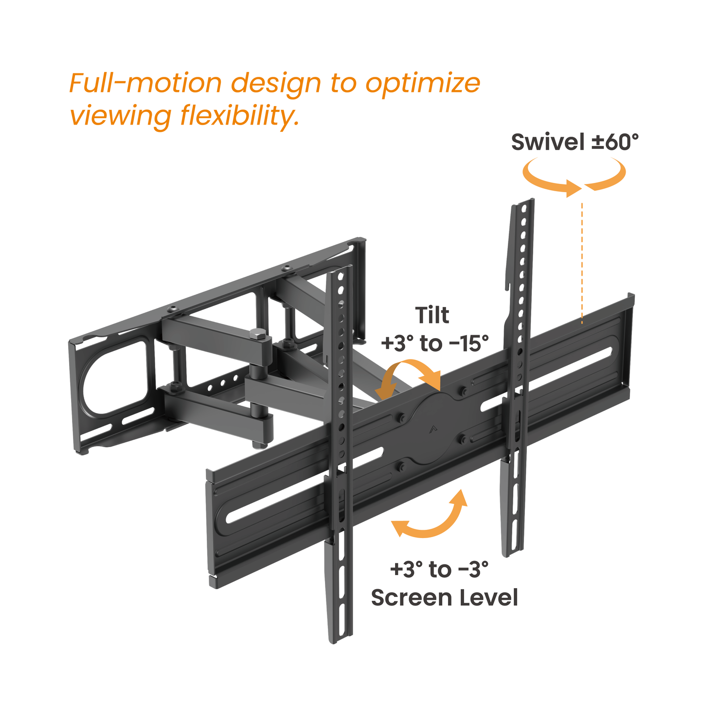 VSYS VS02SE-466 Full-Motion Pull-Out TV Wall Mount