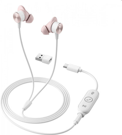 Logitech Zone Wired Earbuds: Compact USB-C In-Ear Headset