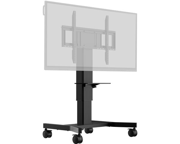 iiyama Single Column Electric Floor Lift on Wheels with Easy Mount Brackets and Laptop Shelf - MD CAR1021-B1