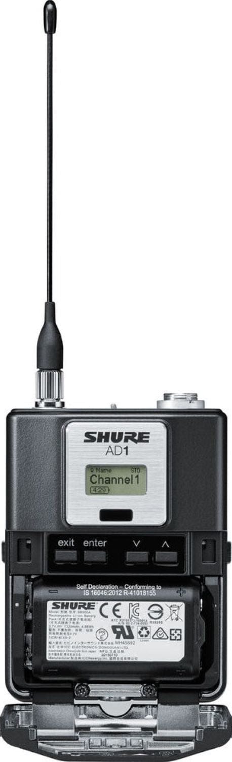 Shure AD1 Bodypack Transmitter
