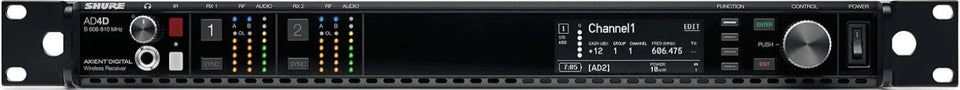 Shure Axient AD4D-DC Two-Channel Digital Wireless Receiver - C Band