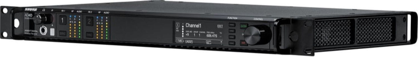 Shure Axient AD4DNP Two-Channel Digital Wireless Receiver - C Band