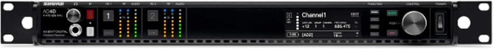 Shure Axient AD4DUS Two-Channel Digital Wireless Receiver - A Band