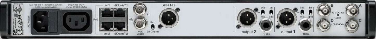 Shure Axient AD4DUS Two-Channel Digital Wireless Receiver - B Band