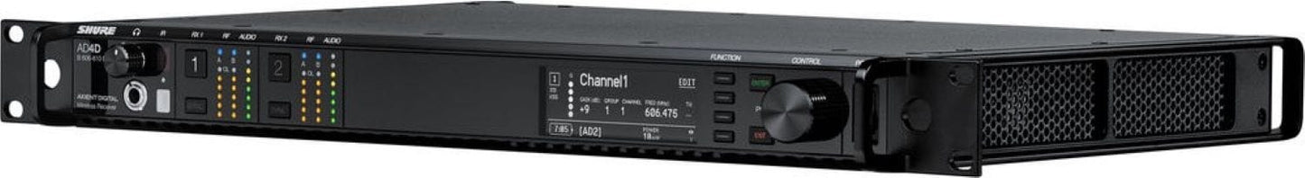 Shure Axient AD4D Two-Channel Digital Wireless Receiver Package
