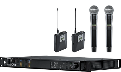 Shure Axient AD4D Two-Channel Digital Wireless Receiver Package