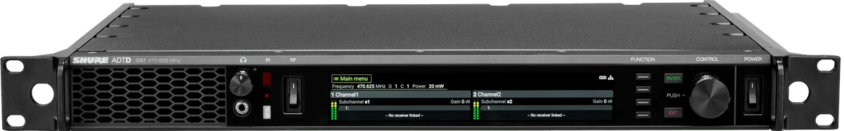 Shure ADTD Axient Digital PSM Wireless Dual Transmitter - Frequency Band G57 (470-608 MHz)