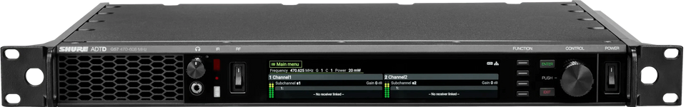 Shure ADTD Axient Digital PSM Wireless Dual Transmitter - Frequency Band G57 (470-608 MHz)