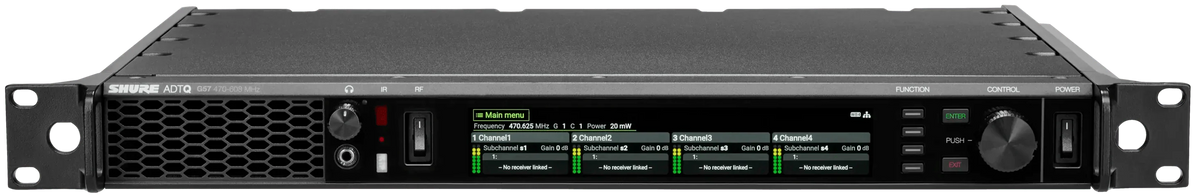 Shure ADTQ Axient Digital PSM Wireless Quad Transmitter - Frequency Band G57 (470-608 MHz)