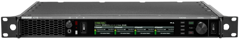 Shure ADTQ Axient Digital PSM Wireless Quad Transmitter - Frequency Band G57 (470-608 MHz)