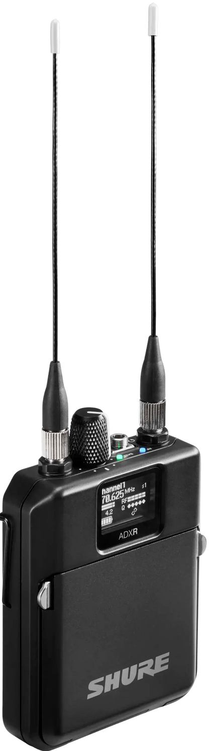 Shure ADXR Axient Digital PSM Wireless Bodypack Receiver - Frequency Band A (470-636 MHz)