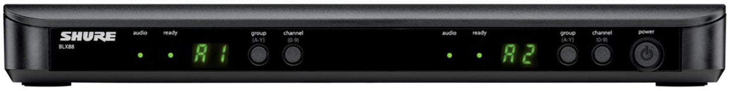 Shure BLX1288 Wireless Combo System with PG58 Handheld and CVL Lavalier - H11 Band
