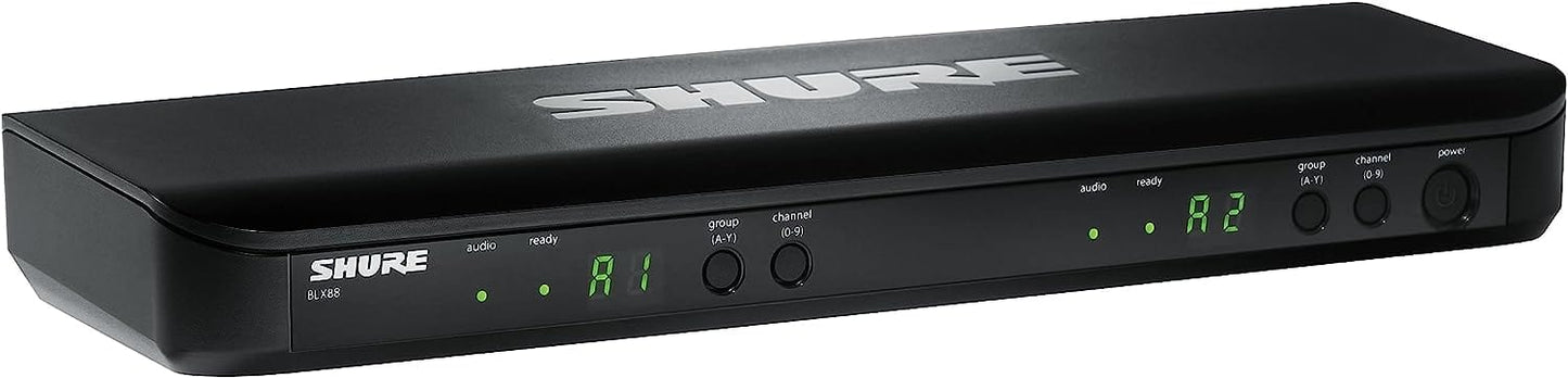 Shure BLX1288 Wireless Combo System with PG58 Handheld and PGA31 Headset - H11 Band