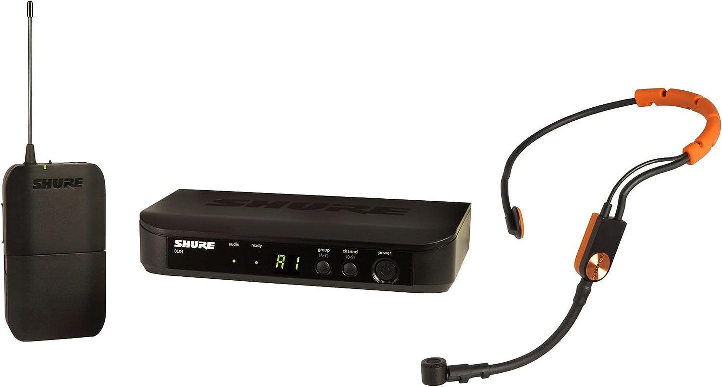 Shure BLX14 Wireless Fitness Headset System with SM31FH Headset Microphone - H11 Band